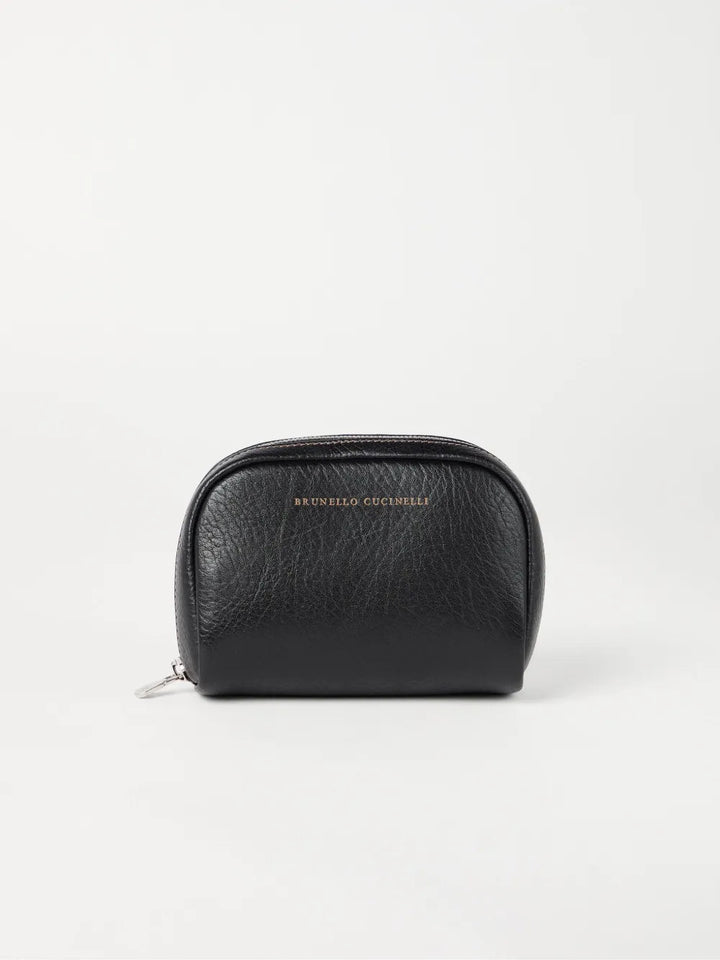 Brunello Cucinelli Men Leather Toiletry Bag