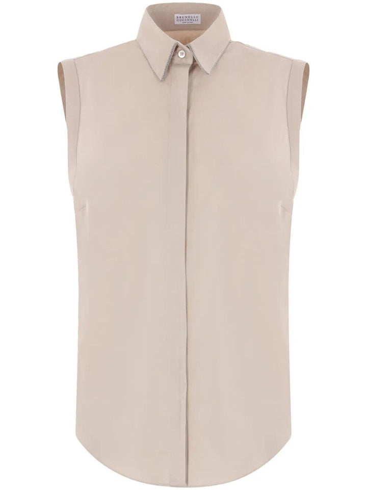 Brunello Cucinelli Women Stretch Poplin Shirt