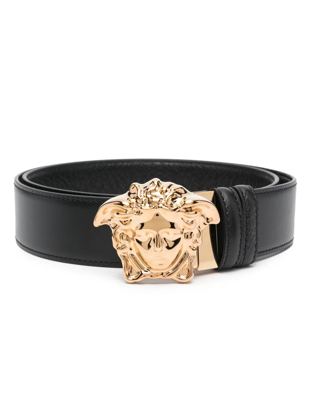 Versace Men La Medusa Leather Belt