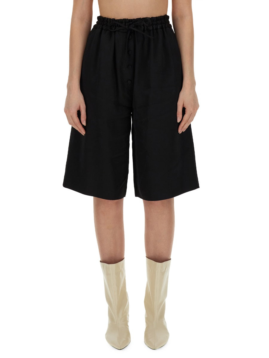 Jil Sander Women Wide Leg Bermuda Shorts