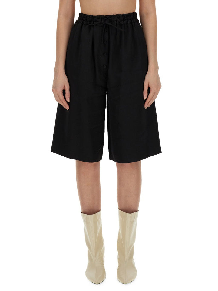 Jil Sander Women Wide Leg Bermuda Shorts