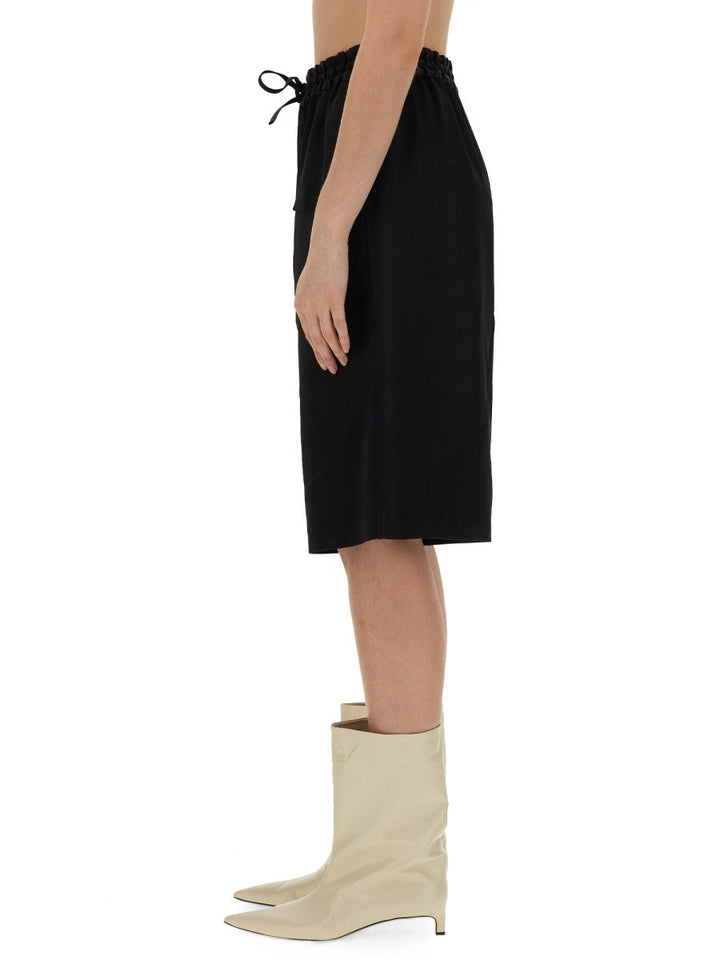 Jil Sander Women Wide Leg Bermuda Shorts