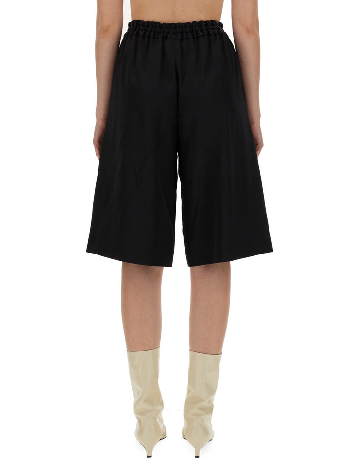 Jil Sander Women Wide Leg Bermuda Shorts