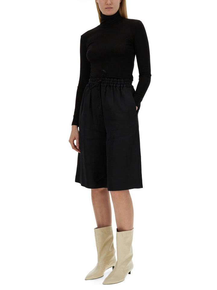 Jil Sander Women Wide Leg Bermuda Shorts