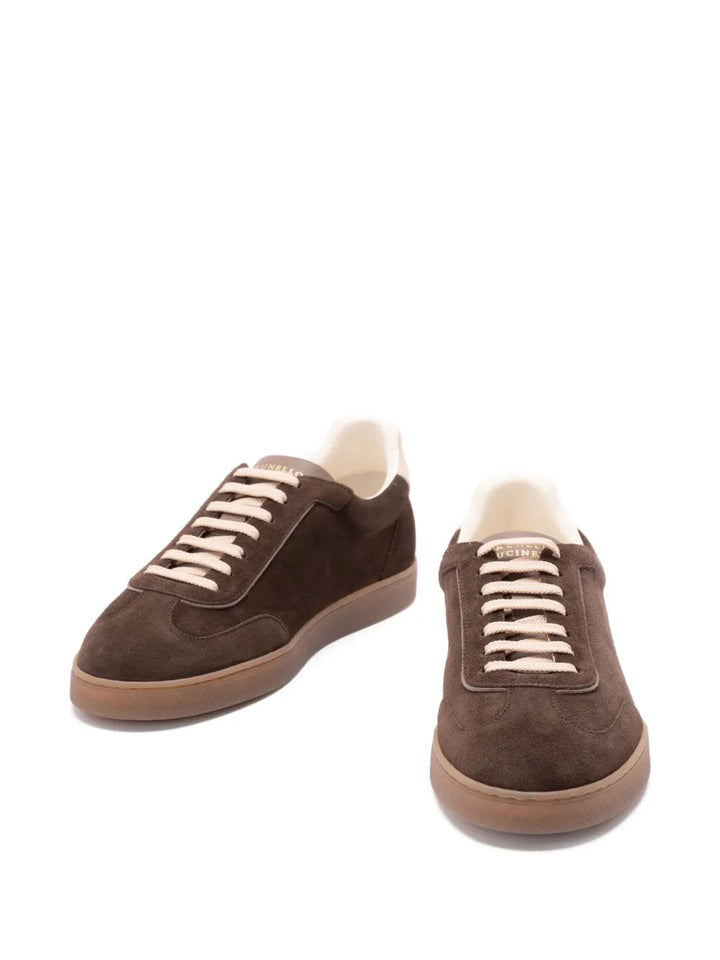 Brunello Cucinelli Men Low-Top Suede Sneakers