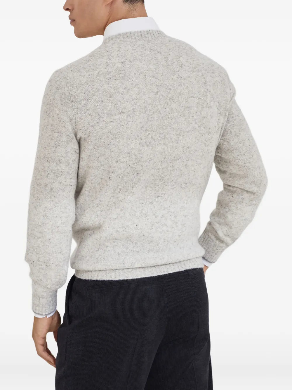 Brunello Cucinelli Men Melange Effect Sweater
