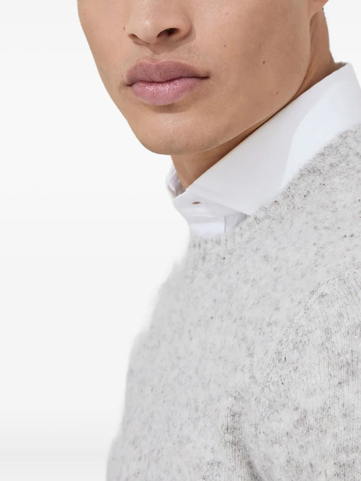 Brunello Cucinelli Men Melange Effect Sweater