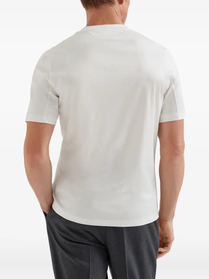Brunello Cucinelli Men Printed Logo T-Shirt