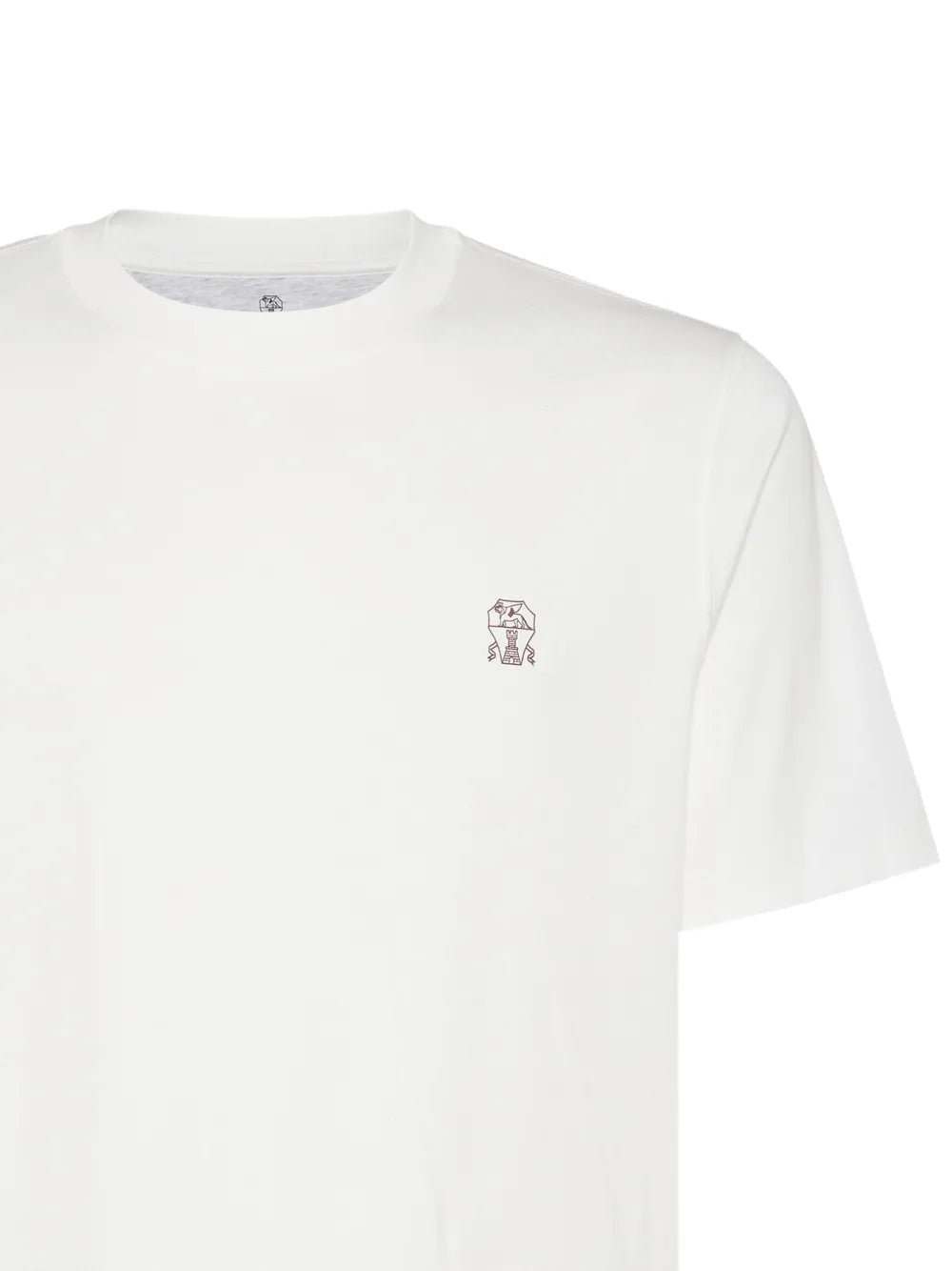 Brunello Cucinelli Men Printed Logo T-Shirt