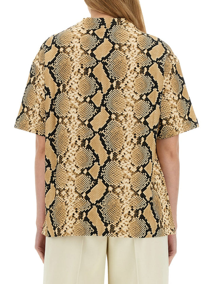 Jil Sander Women T-Shirt With Animal Pattern