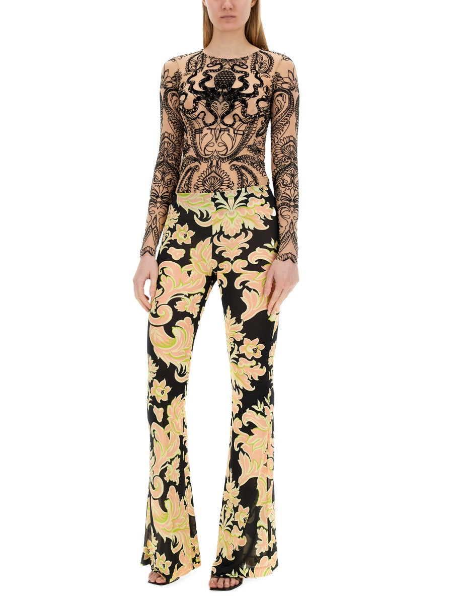 Etro Women Printed Jersey Pants