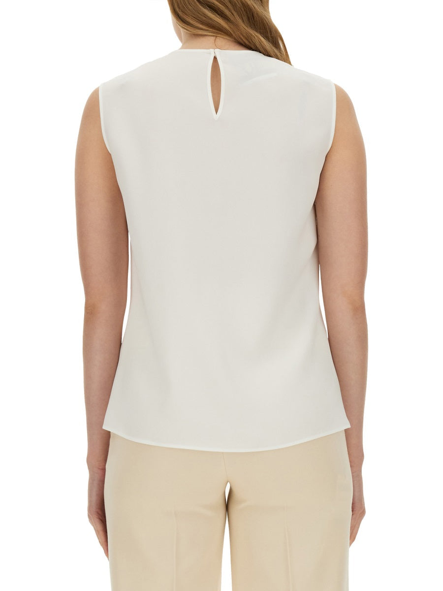 Moschino Women Blouse With Heart Applique