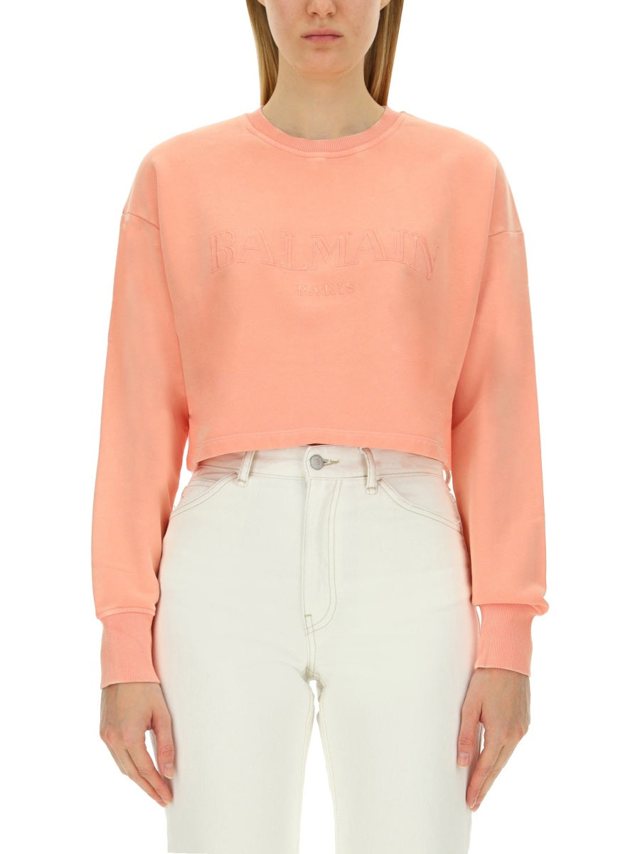 Balmain Women Sweatshirt With Logo