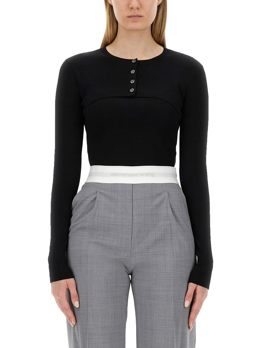 Alexander Wang Women Cropped Sweater