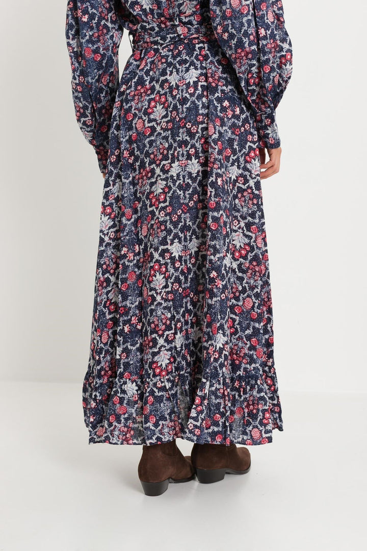 Isabel Marant Etoile Women Wrap Long Skirt With Flounce