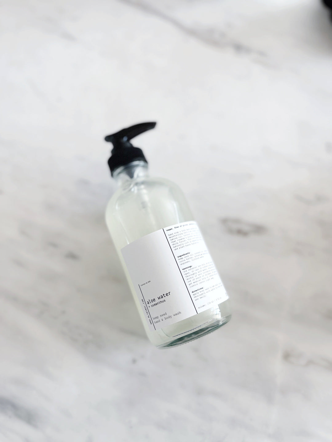 ALOE WATER + OSMANTHUS | ORGANIC HEMP SEED BODY SOAP