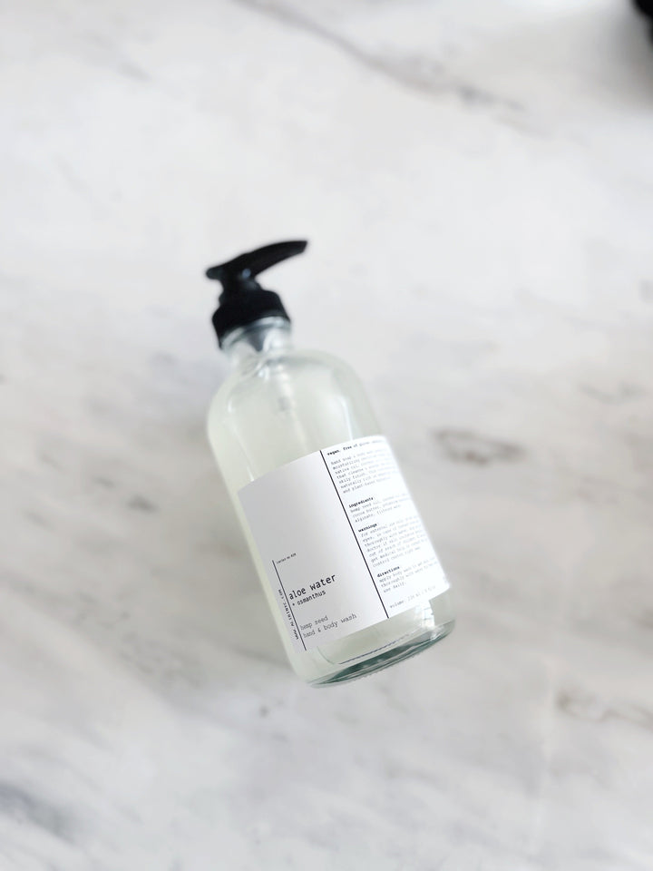 ALOE WATER + OSMANTHUS | ORGANIC HEMP SEED BODY SOAP