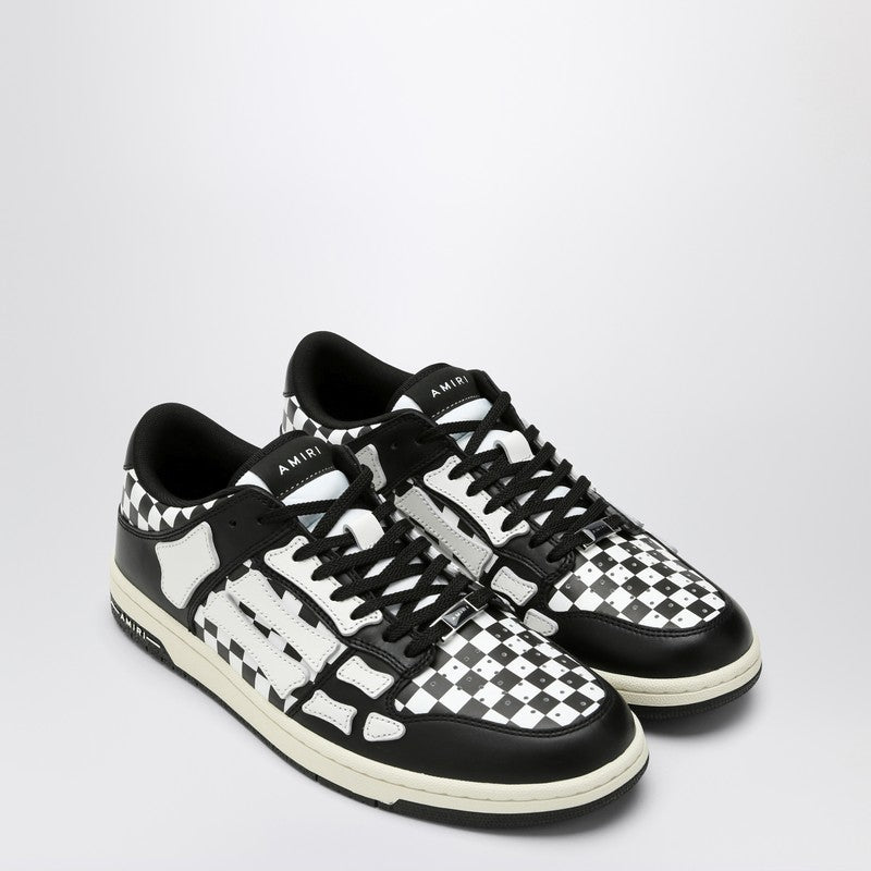 Amiri Skel Top Low Black/White Plaid Sneaker Men