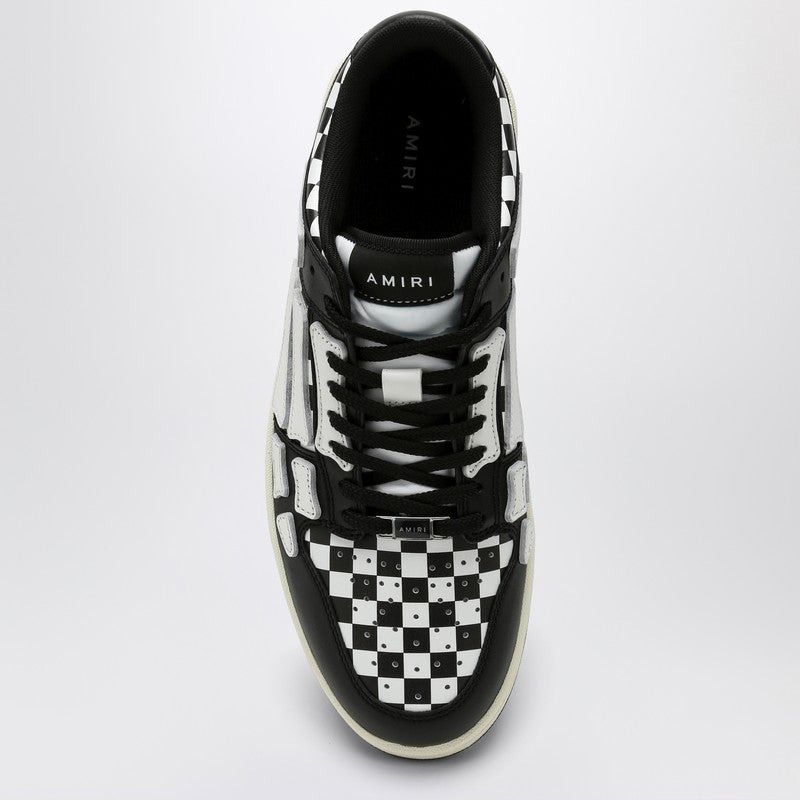 Amiri Skel Top Low Black/White Plaid Sneaker Men