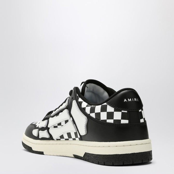 Amiri Skel Top Low Black/White Plaid Sneaker Men
