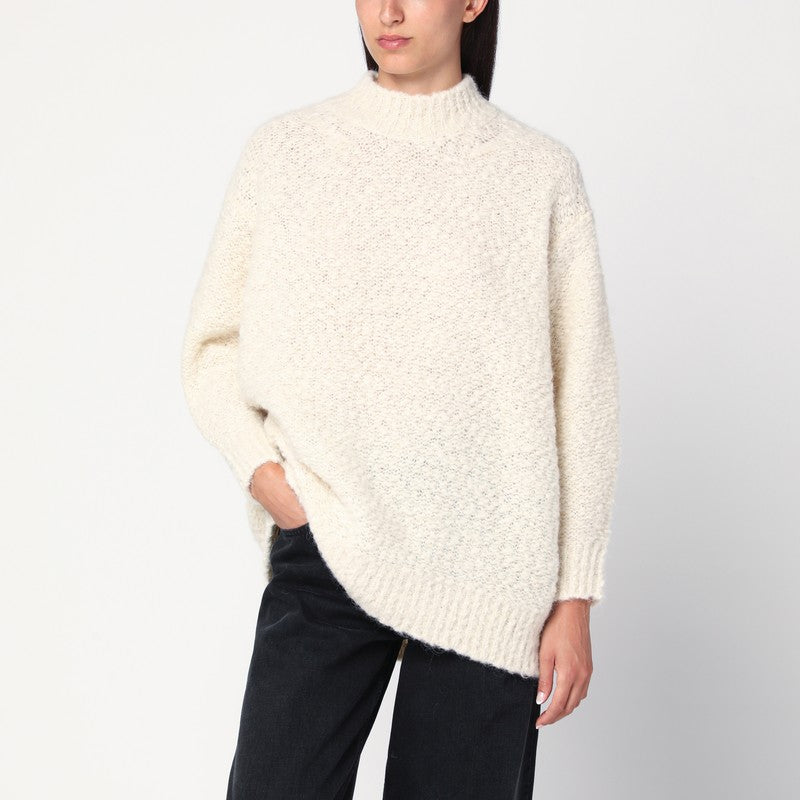 Isabel Marant Ecru Sweater In Alpaca Blend Women