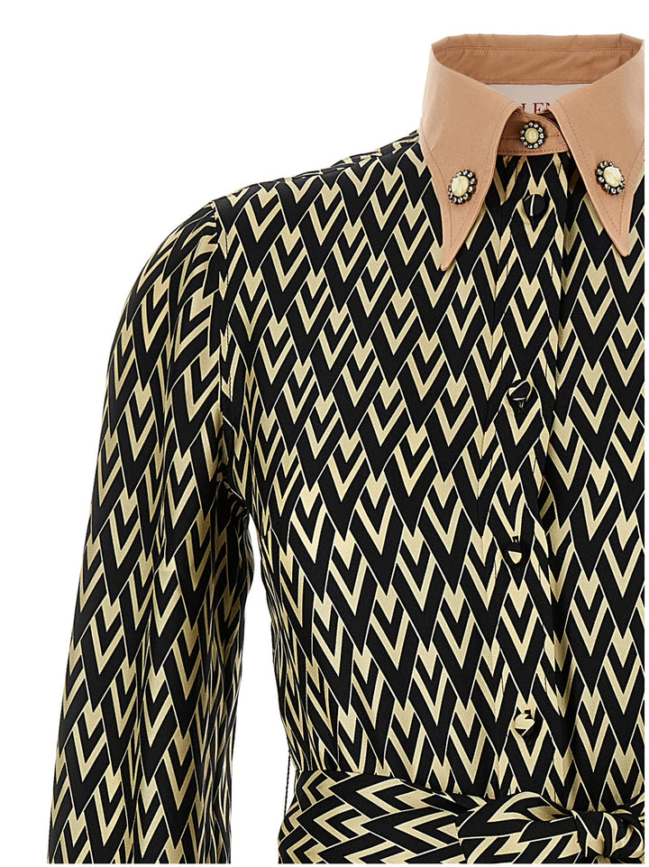 Valentino Garavani Women Valentino Garavani 'Toute La V' Midi Dress