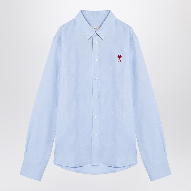 Ami Paris Light Blue Ami De Coeur Shirt Men