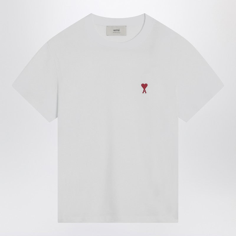 Ami Paris White Ami De Coeur T-Shirt Women