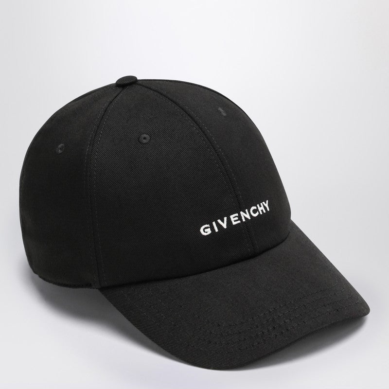 Givenchy Black Baseball Cap With Logo Men