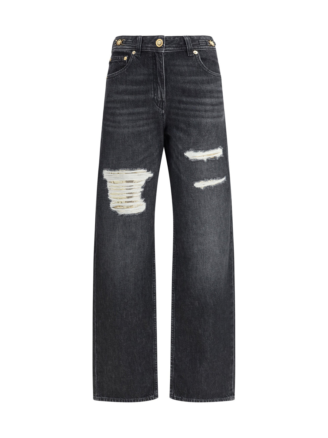 Versace Women Cut-Out Detail Jeans