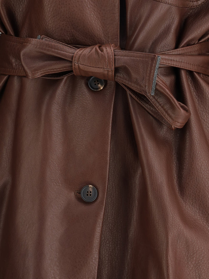 Brunello Cucinelli Women Saharan Leather Jacket