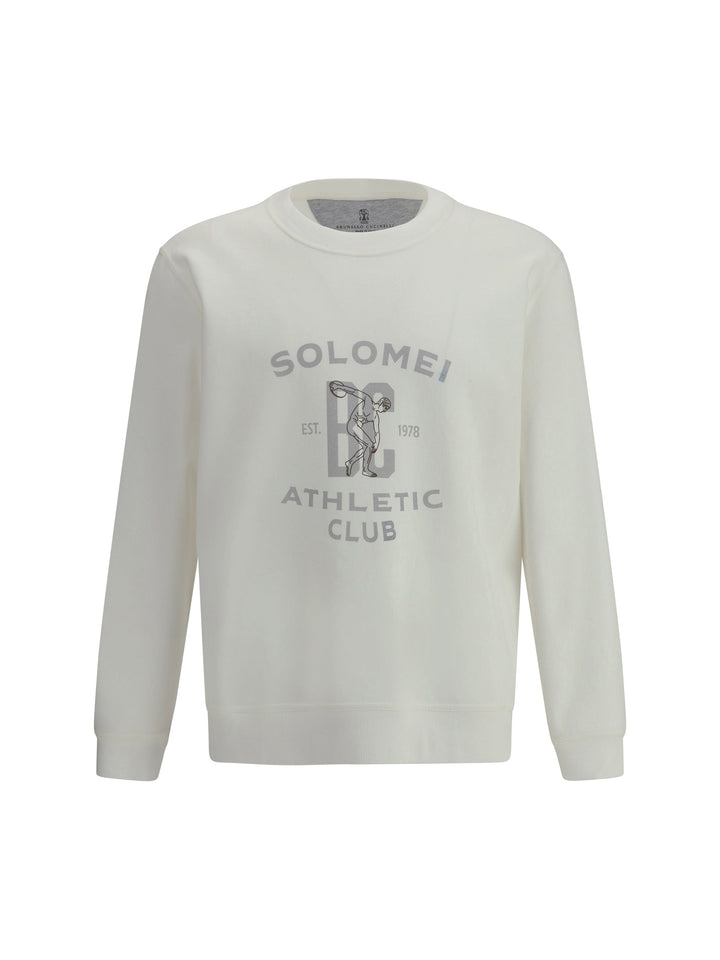 Brunello Cucinelli Men Maxi Print Sweatshirt