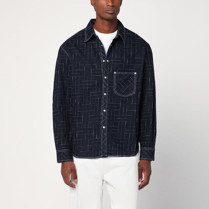 Kenzo Kenzo Waves Blue Shirt Men