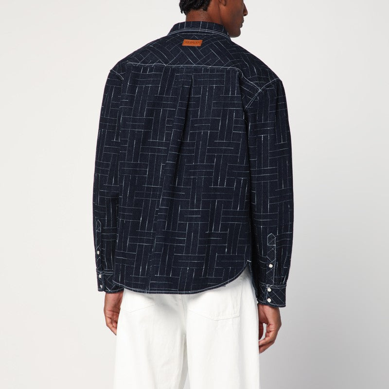 Kenzo Kenzo Waves Blue Shirt Men