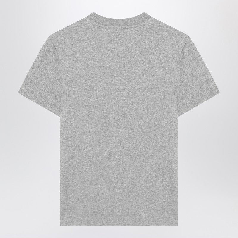 Ami Paris T-Shirt Ami De Coeur Grey In Cotton Men