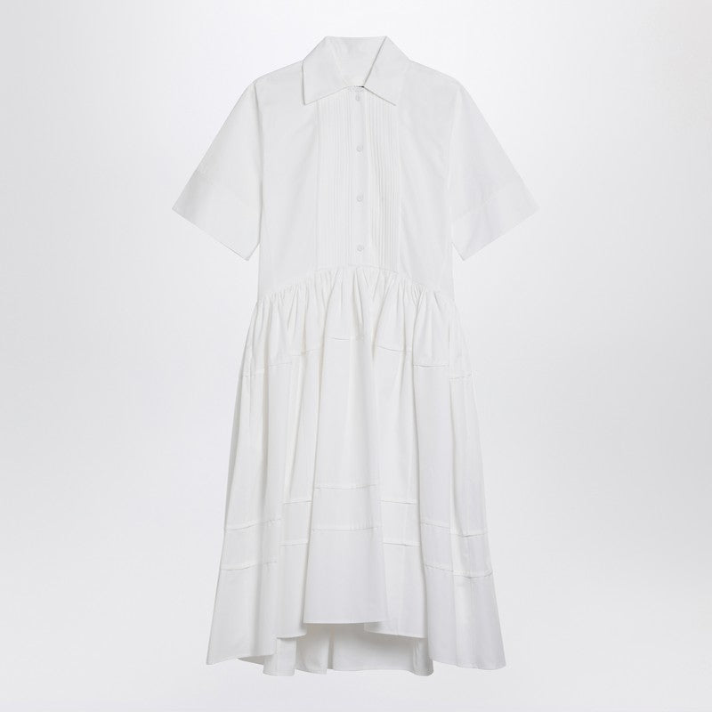 Jil Sander White Cotton Chemisier Dress Women