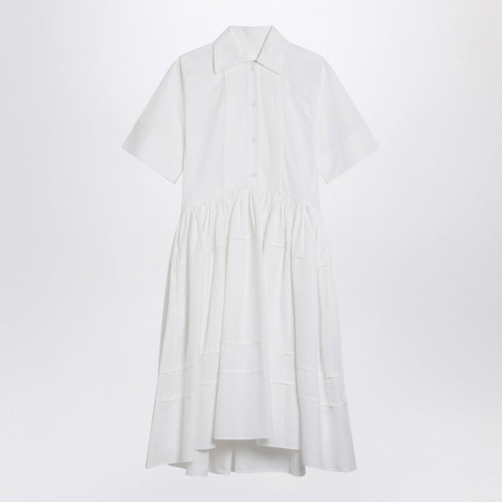 Jil Sander White Cotton Chemisier Dress Women