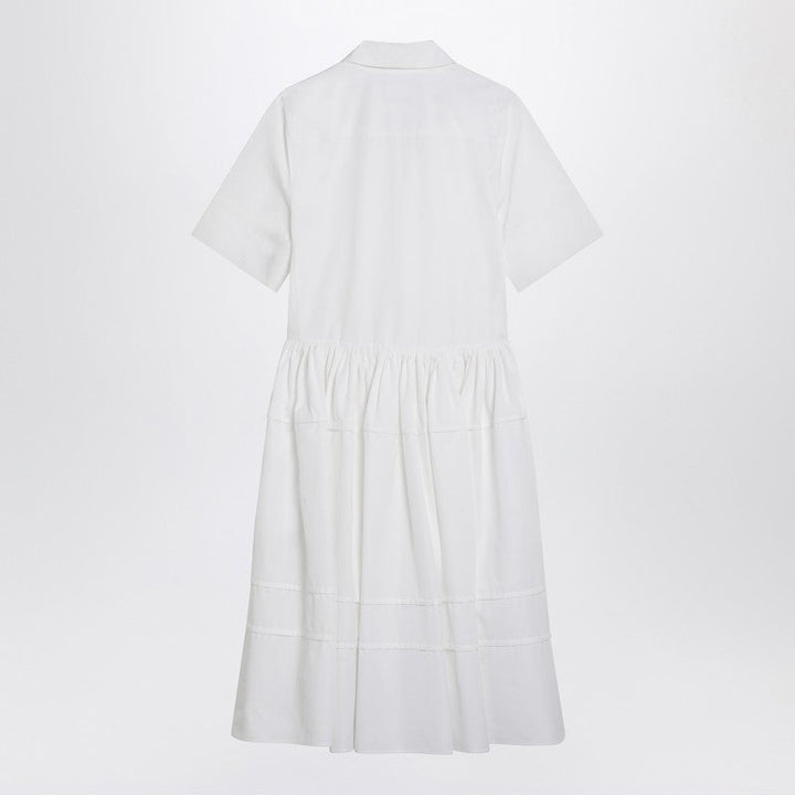 Jil Sander White Cotton Chemisier Dress Women