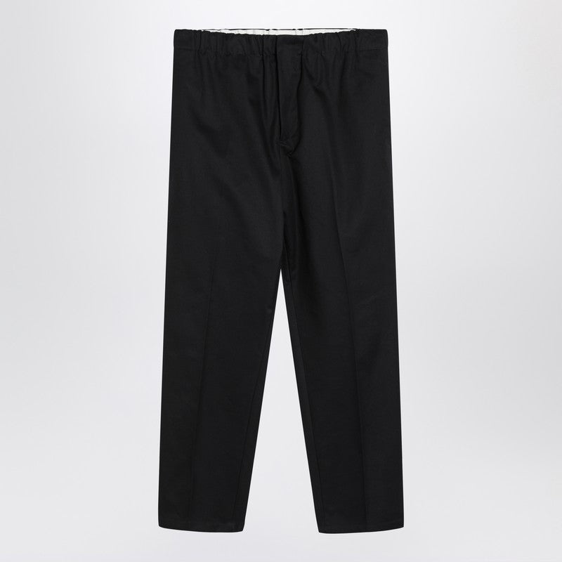 Jil Sander Navy Blue Cotton Pants Men