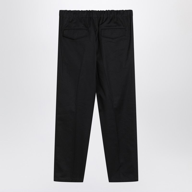Jil Sander Navy Blue Cotton Pants Men