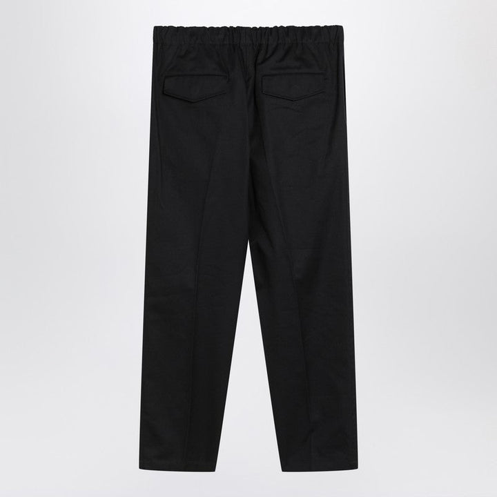 Jil Sander Navy Blue Cotton Pants Men