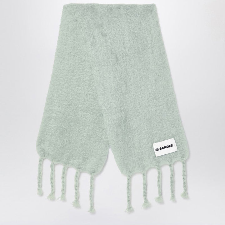 Jil Sander Pale Green Mohair Blend Scarf Men