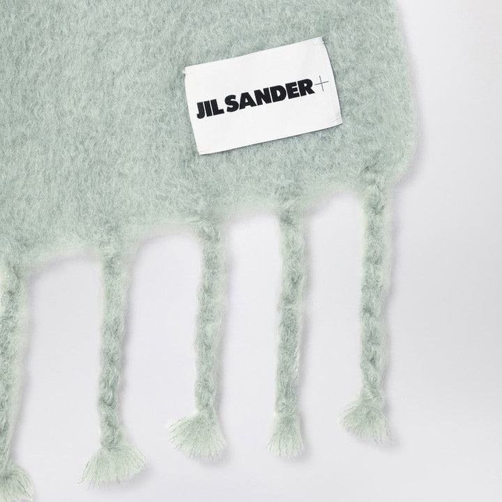 Jil Sander Pale Green Mohair Blend Scarf Men
