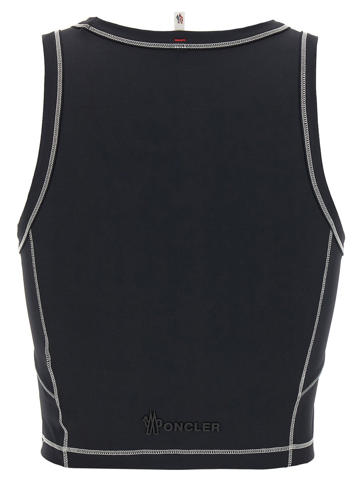 Moncler Grenoble Women Logo Patch Sporty Top
