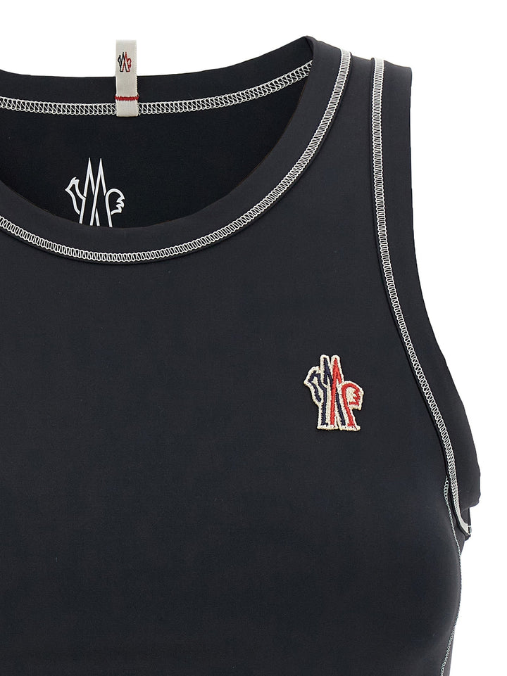 Moncler Grenoble Women Logo Patch Sporty Top