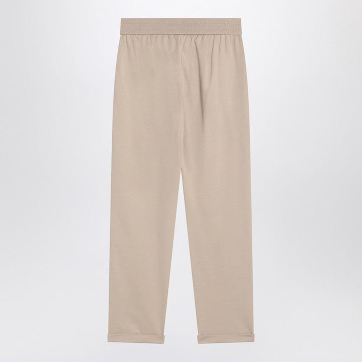Brunello Cucinelli Beige Cotton Joggers Women