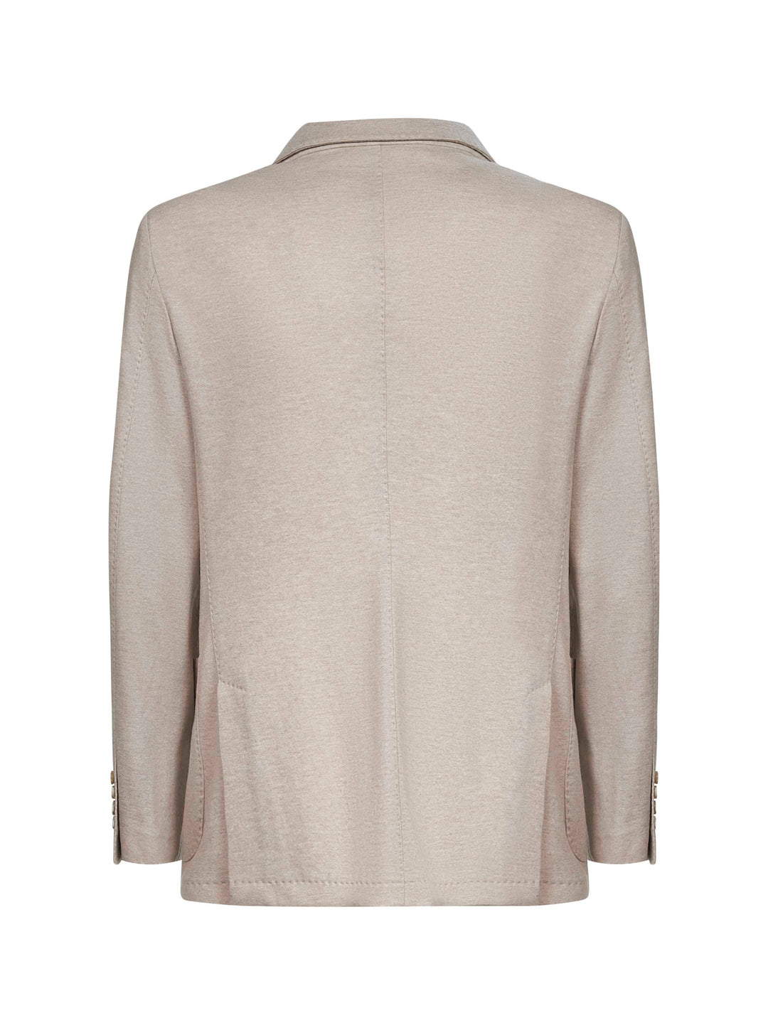 Brunello Cucinelli Men Beige Cashmere Jersey Blazer