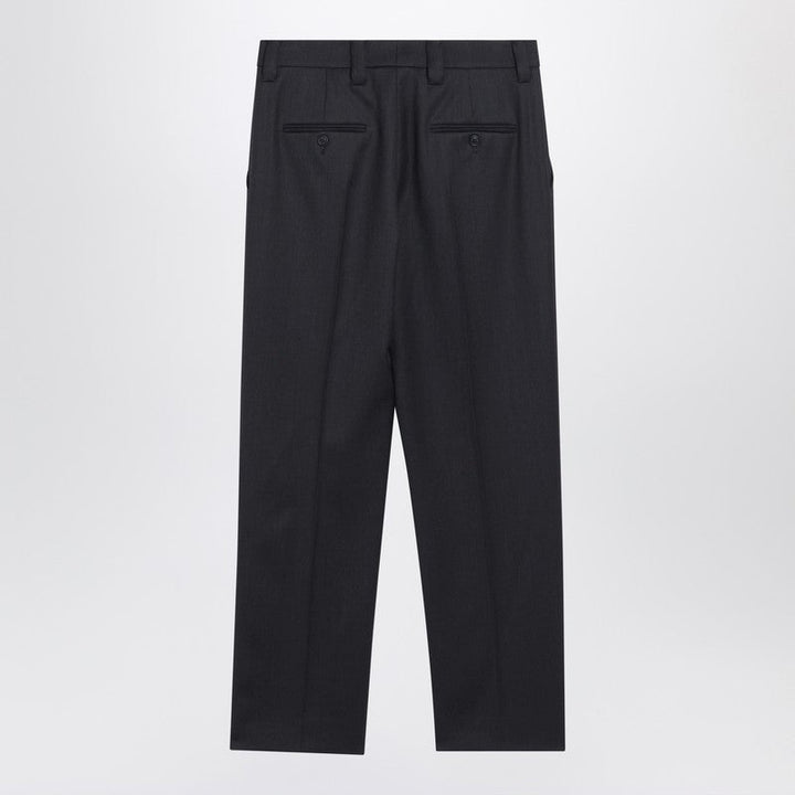 Prada Anthracite Grey Wool Trousers Women