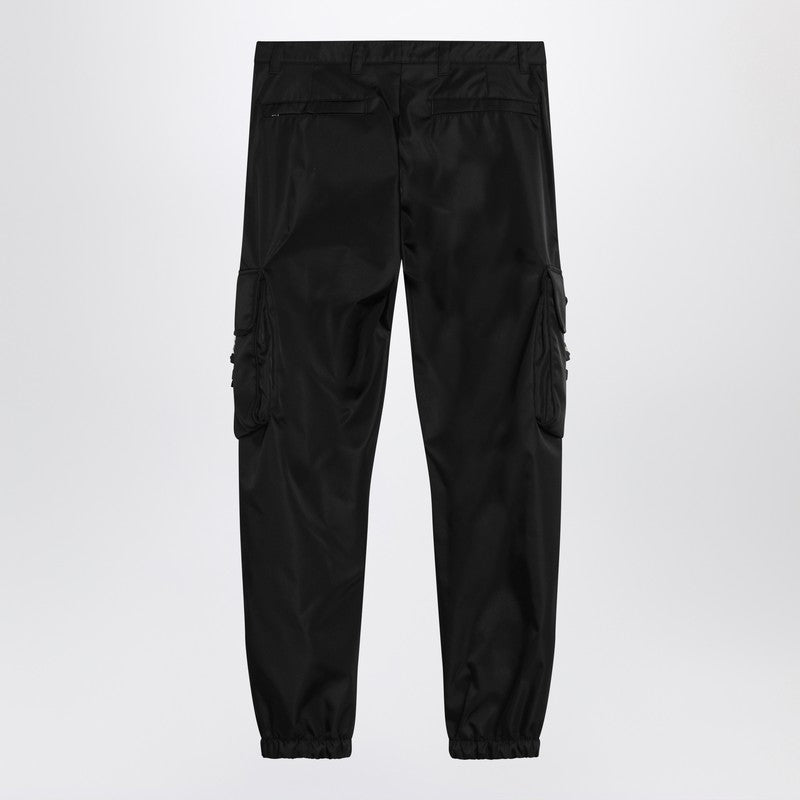 Prada Black Re-Nylon Trousers Men