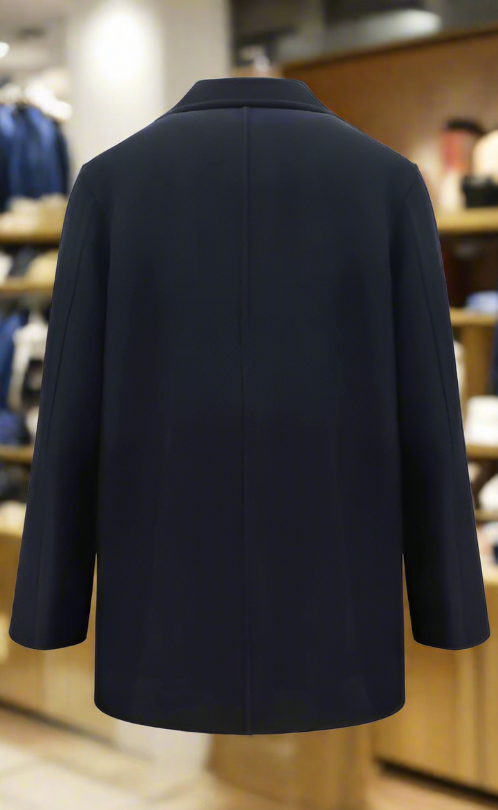 JIL SANDER Men's navy blue CABAN JACKET